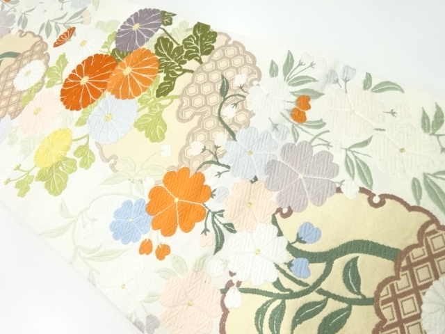 JAPANESE FUKURO OBI / WOVEN SNOWFLAKE